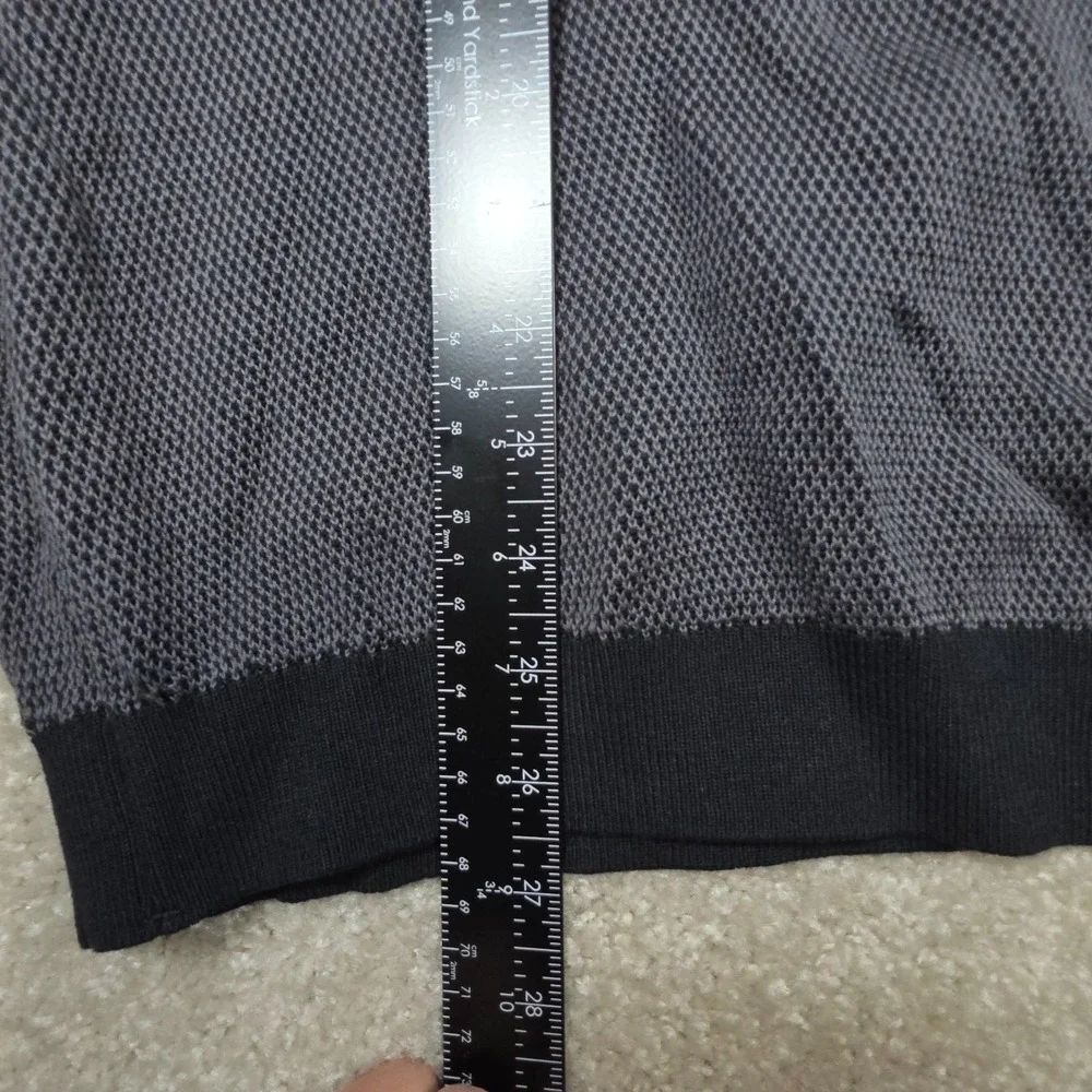 Adidas Pullover Sweater Mens Size M Black Gray Knitted Mock Neck‎ 1/4 Zip NWT
